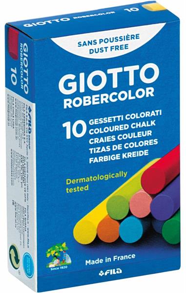 Astuccio 10 Gessi Colorati Giotto