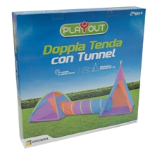 PLAY-OUT - Doppia Tenda con Tunnel