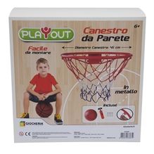 PLAY-OUT - Basket Canestro in Metallo da Muro D.cm.45