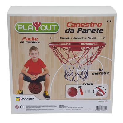 PLAY-OUT - Basket Canestro in Metallo da Muro D.cm.45