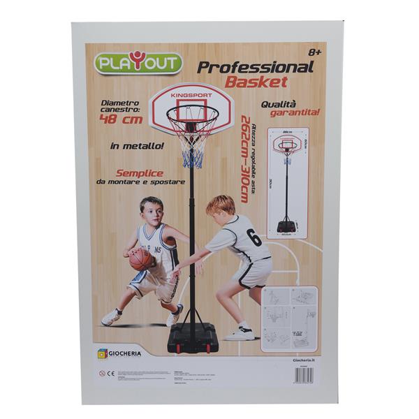 PLAY OUT - Basket Professional H cm.310 base riempibile con Ruot