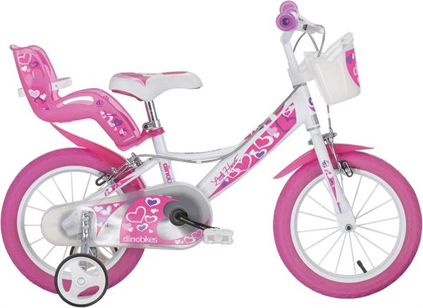 Bicicletta 14  Little Heart White/Pink