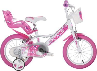 Bicicletta 14  Little Heart White/Pink