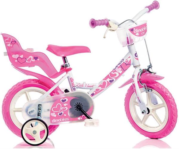 Bicicletta 12  Little Heart White/Pink