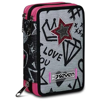 ASTUCCIO 3 ZIP SEVEN ZIPPER GLAMY/