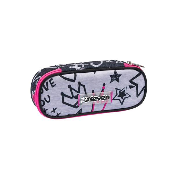BUSTINA ROUND PLUS SEVEN ZIPPER GLAMY/