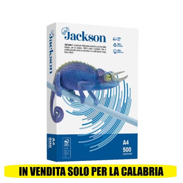 RISMA CARTA BIANCA A4 JACKSON 500 FOGLI