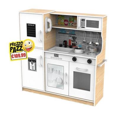PREZZO PAZZO - GC Cucina di Legno H cm.80 con Frigo