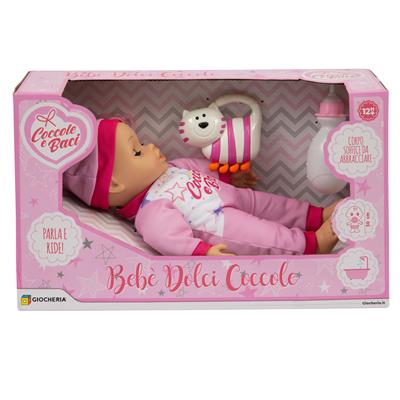COCCOLE e BACI - Bebè Prime Coccole cm.30 Sonaglino e Biberon (4