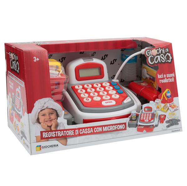 GIOCHI DI CASA - GRANDE Registratore di Cassa Microfono e Acc.