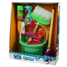 GIOCHI DI CASA - Set Pulizie 10 pezzi con Secchiello in Tronetto