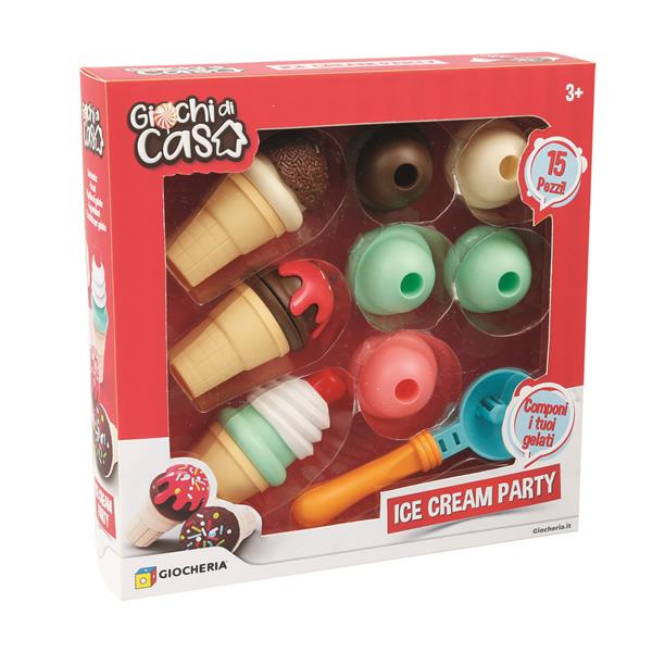 GIOCHI DI CASA -  Set 3 Coni Gelato Ice Cream Party