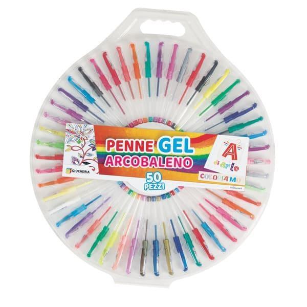 A di ARTE - Penne GEL ARCOBALENO 50 pezzi