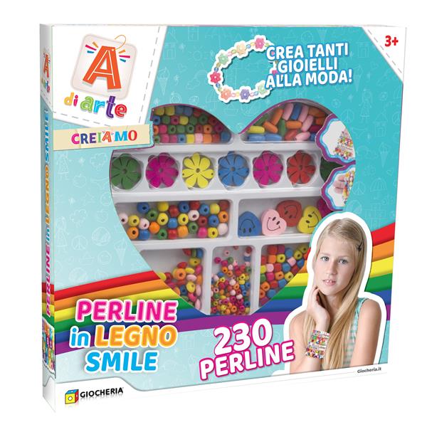 A di ARTE - Set Perline in LEGNO SMILE