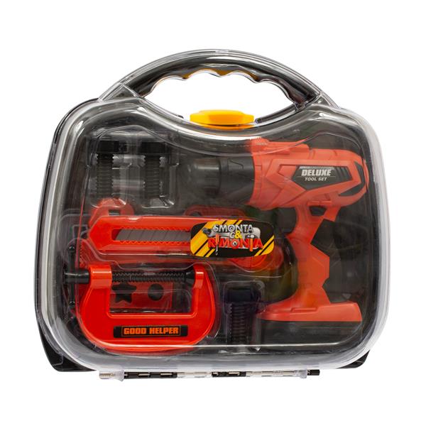 SMONTA&RIMONTA - Cassetta Attrezzi 18 Acc e Trapano a Molla