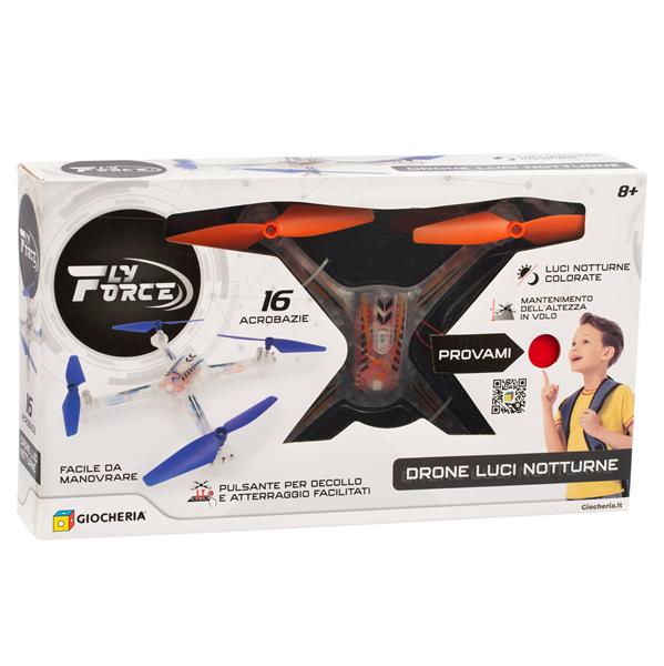 FAST WHEELS - Drone TRASPARENTE Luci Colorate TRY ME