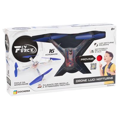 FAST WHEELS - Drone TRASPARENTE Luci Colorate TRY ME