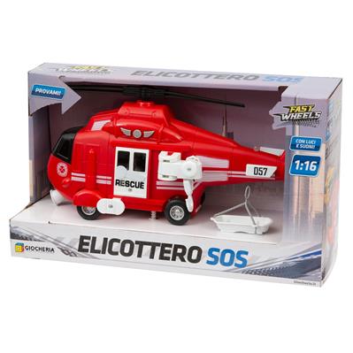 FAST WHEELS - Elicotteri SOS Luci e Suoni 2 Colori