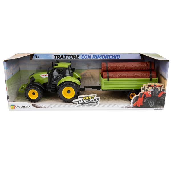 FAST WHEELS - Grande Trattore con Rimorchio Ruote Libere 4 Model