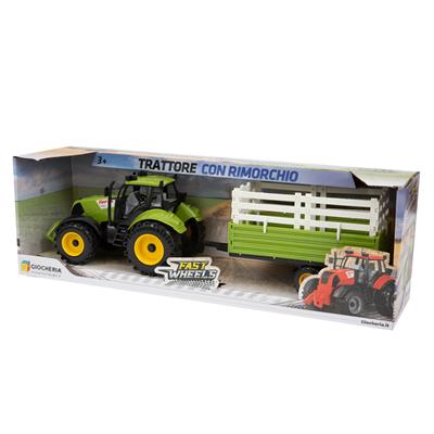 FAST WHEELS - Grande Trattore con Rimorchio Ruote Libere 4 Model