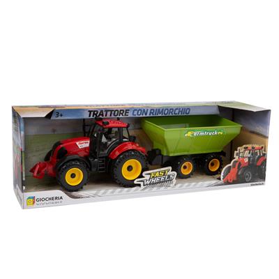 FAST WHEELS - Grande Trattore con Rimorchio Ruote Libere 4 Model