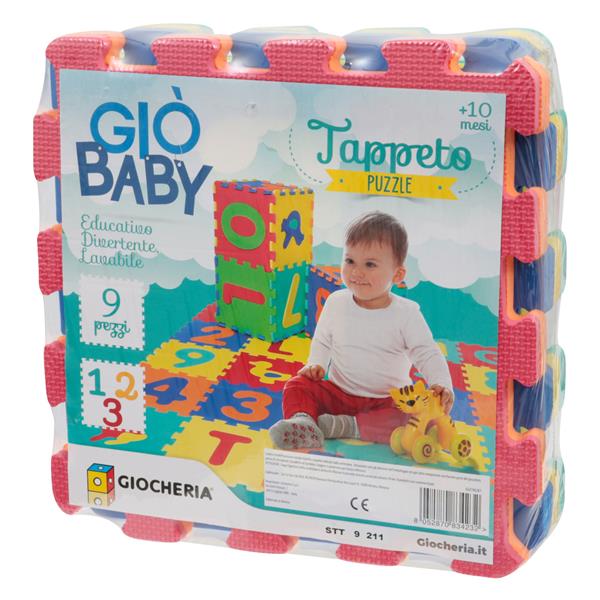 GIO' BABY - Tappeto Eva NUMERI 9 Pezzi