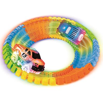 FAST WHEELS - COLOR RACE Pista Fluorescente Luminosa 1 Auto