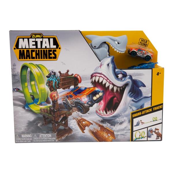 ZURU - METAL MACHINE Pista Squalo Doppio Loop  1 Auto Die Cast I
