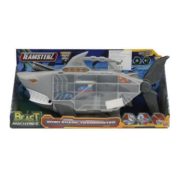 TEAMSTERZ - Squalo Portauto Luci e Suoni con 2 Veicoli e 2 Anima