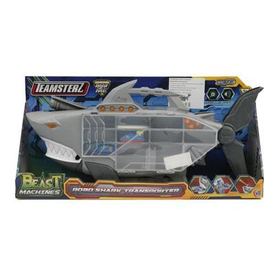 TEAMSTERZ - Squalo Portauto Luci e Suoni con 2 Veicoli e 2 Anima