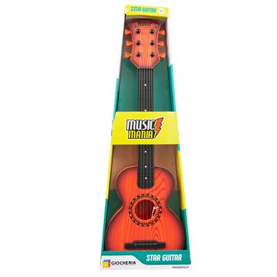 MUSIC MANIA - Star Guitar Chitarra in Simil-Legno cm.65