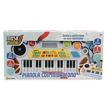 MUSIC MANIA - Pianola MP3 BIANCA con Microfono MP3