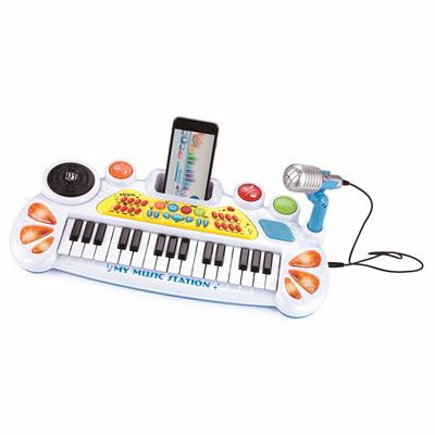 MUSIC MANIA - Pianola MP3 BIANCA con Microfono MP3