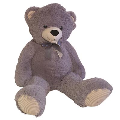 GIO' PLUSH - PETRA Orso GRIGIO o BEIGE cm.95 Pelo Lungo  22P01/9