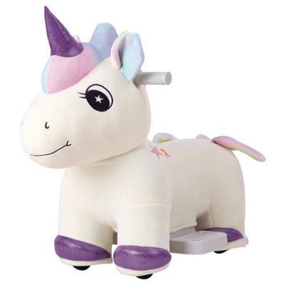 GIO' BABY - Unicorno Cavalcabile in Peluche Batteria 6V