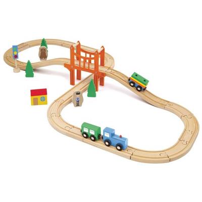 WOOD ECO SMART - Pista Trenino - 80 pz