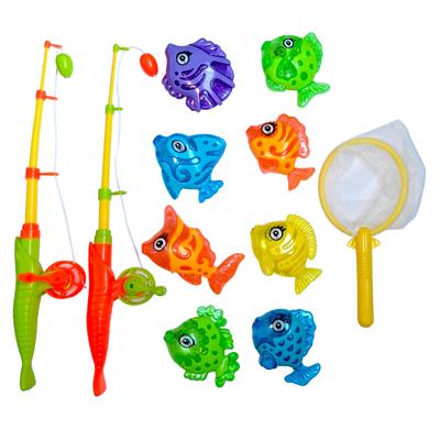 PLAY OUT - Canna da Pesca con 6 Pesciolini e Retino