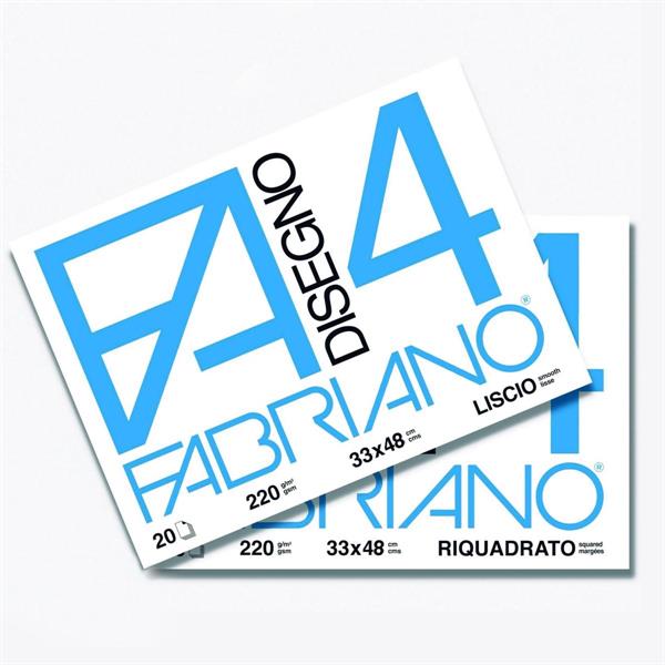 ALBUM F4 Blocco 20fg 33X48 LISCIO Fabriano