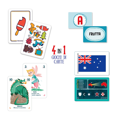 4 IN 1 GIOCHI DI CARTE.
