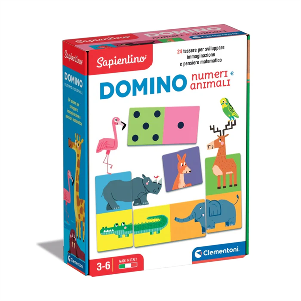 DOMINO ANIMALI E NUMERI-
