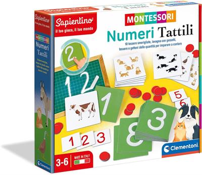 MONTESSORI - NUMERI TATTILI-
