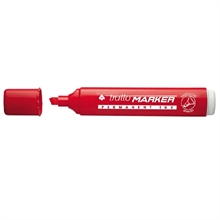 Tratto Marker Rosso Punta Scalpello