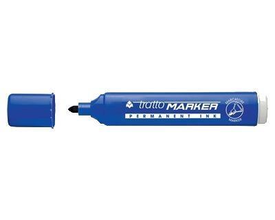 Tratto Marker Blu Punta Tonda