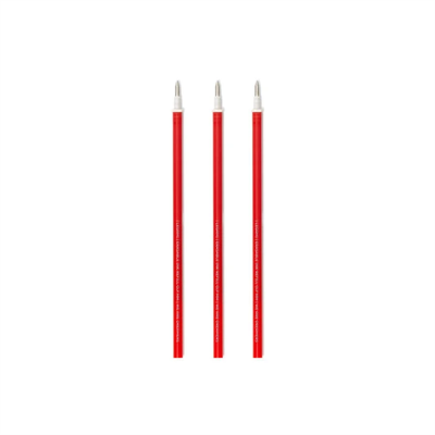 3 Pcs Erasable Pen Refills - Red