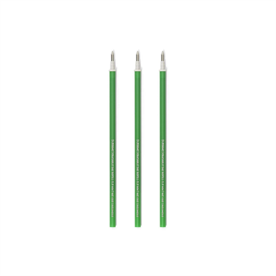 3 PCS ERASABLE PEN REFILLS GREEN-