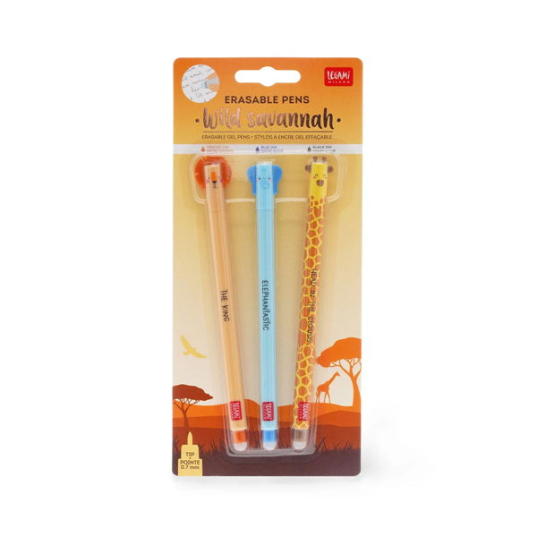 ERASABLE GEL PEN ERASABLE PEN SET LION+ELEPHANT+GIRAFFE