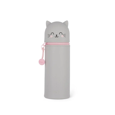 2 IN 1 SILICONE PENCIL CASE KAWAII KITTY
