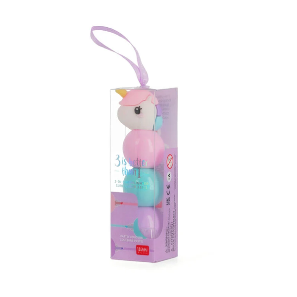 3 In 1 Highlighter - 3 Is Better Than 1 - Unicorn