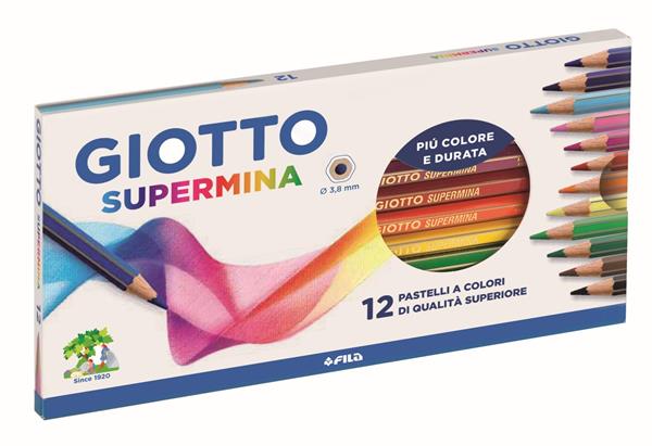 PASTELLI GIOTTO SUPERMINA 12PZ