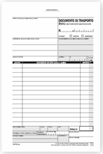 BLOCCO DOCUMENTO TRASPORTO 2 COPIE 22X14,8